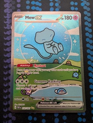 Pokemon Mew ex 232/091 SV Paldean Fates Special Illustration Rare ENG - PTCG