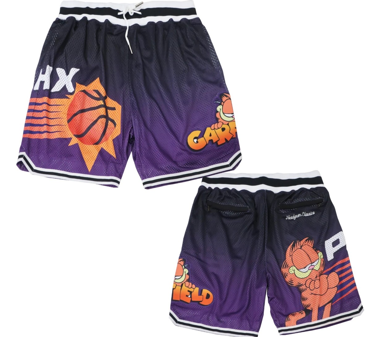 SHRT-201 Headgear Classics Garfield Graphic Mens Basketball