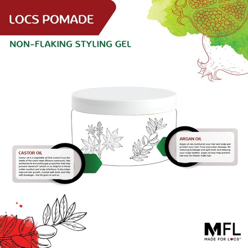 Made For Locs Vegan Retwist Styling Gel Residue-Free, Strong Hold, 4oz, Lot of 3 - Picture 17 of 18