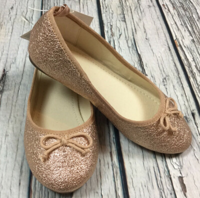girls gold ballet shoes