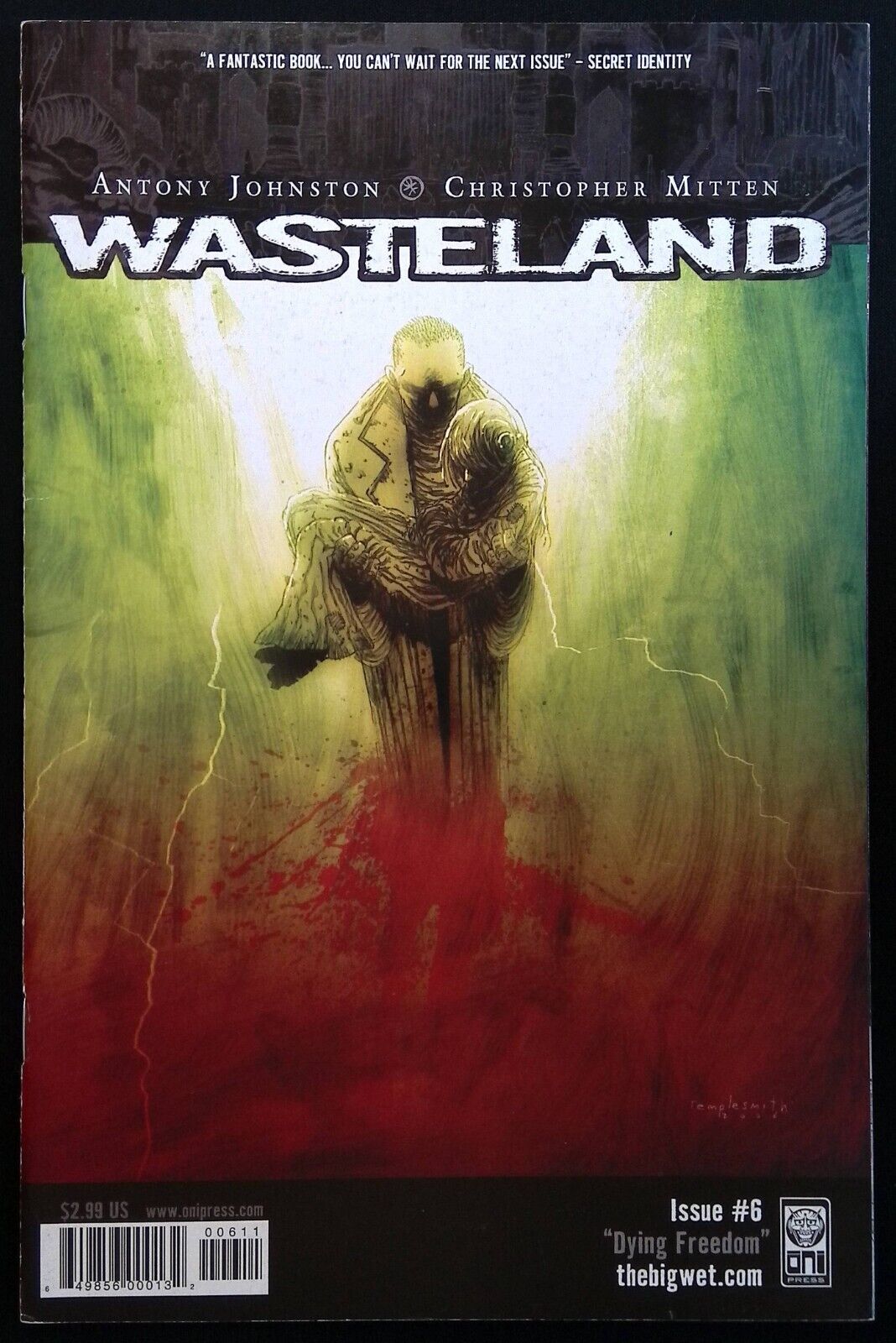 WASTELAND #6 ~ FN 2007 ONI PRESS COMIC ~ BEN TEMPLESMITH COVER, MITTEN ART