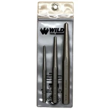 Wilde Tool 3 pc Center Pin Punch Set 1/4, 3/8, and 1/2-Inch MADE IN USA, PC3