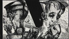 Karl Georg Hirsch - Fischer and Fru - woodcut - 1993
