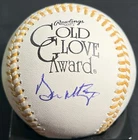 Don Mattingly New York Yankees Signed OML Gold Glove Baseball JSA Authenticated