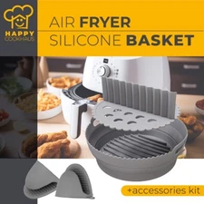 Reusable Air Fryer Liners 8.5 Inch, Air Fryer Accesories Kit, 6 Pcs