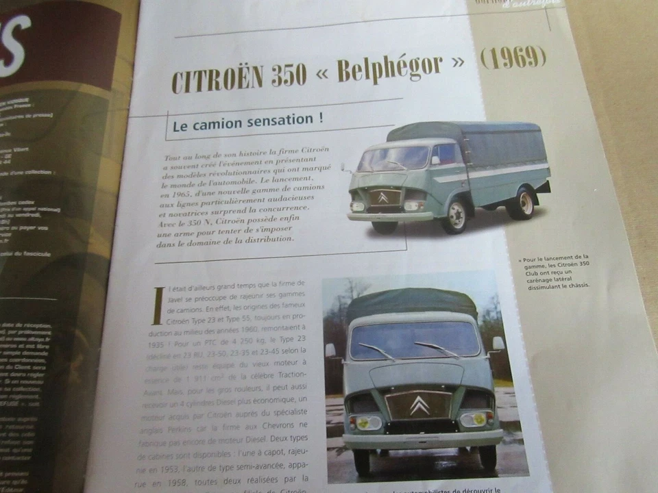 611O Altaya 132 Libretto 8 Pagine Per Citroën 350 Belphegor Camion Antico - Immagine 3 di 4