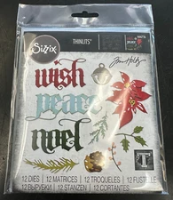 Tim Holtz Sizzix Thinlits Die ~ VAULT HOLIDAY MAGIC ~ 666716