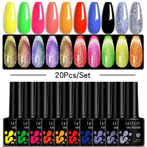20/24PCS Smalto Gel Termico Set 3 Strati Temperatura Smalto Cambia Colore - Foto 60 di 90