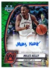 MILES KELLY 2024 Bowman University Autograph REPTILIAN GREEN REFRACTOR /75 AUTO!
