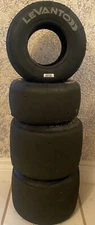 LeVanto 11 X 7.10-5, 10 X 4.50- 5 go kart tires.  Set of 4 racing slicks, CRG