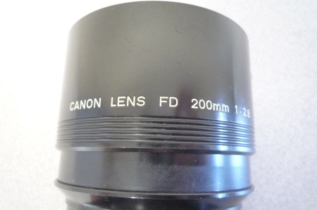 【美品】CANON LENS FD 200mm 1:2.8 RARE Canon FD 200mm f:2.8 US NAVY lens with filter/caps, US
