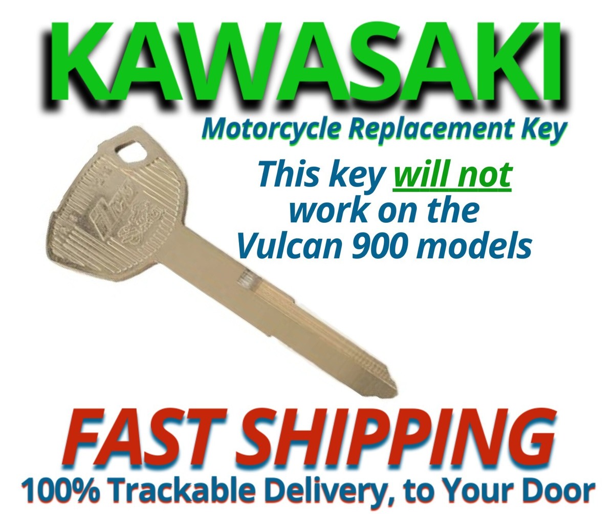 Kawasaki Keys Motorcycle Replacement Key Cut to Code G8001-G8250