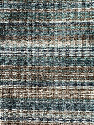 Groundworks Peano Curve Lagoon   24''x24''  Designer Fabric Remnant