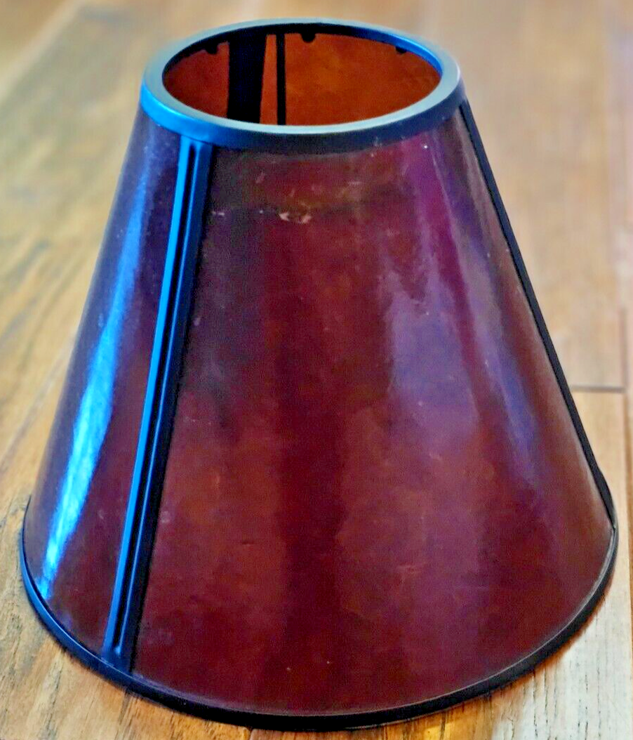 Mica Lamp Shade 9" Diameter 7" Tall Vintage Arts & Crafts Mission eBay
