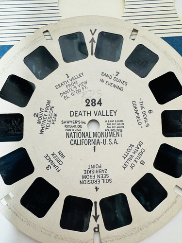 Sawyer's Vintage View-Master Reel # 284 Death Valley Nat'l Monument California - Picture 2 of 4
