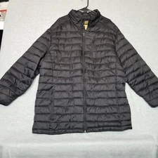 Mens The Foundry Supply Co 2XL Black Puffer Jacket Zip Pockets -EXCELLENT-