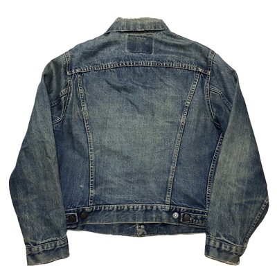 Vintage Levis Big E 557XX Denim Jacket Trucker Type III 60s 1960s O Stamp  Sz 40