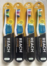 4 Reach Ultra Clean Soft Head Toothbrush  Cap Sets Color May very
