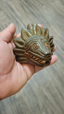 Quetzalcoatl, Death Whistle, Loud, Real, Aztec, Maya, Original, Green