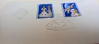 Hungary 1961  First Day Cover  Yuri Gagarin 2 stamps -clear postmark