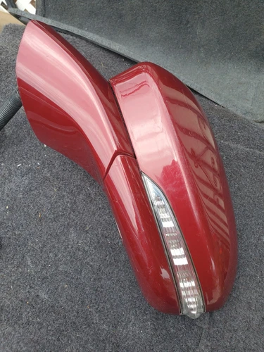 2013-2016 Ford Fusion Driver Left Side View Power Door Mirror metalic Red LH