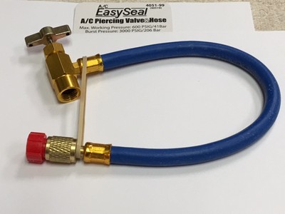 Nu-Calgon 4051-99 Piercing Valve and Hose for A/C Easy Seal and Easy Dry