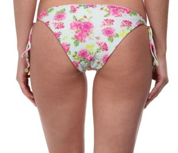 TORI PRAVER JESS Mujer Traje de Baño Floral Bikini Parte Inferior Casablanca Rosa Talla S Foto 2 de 2