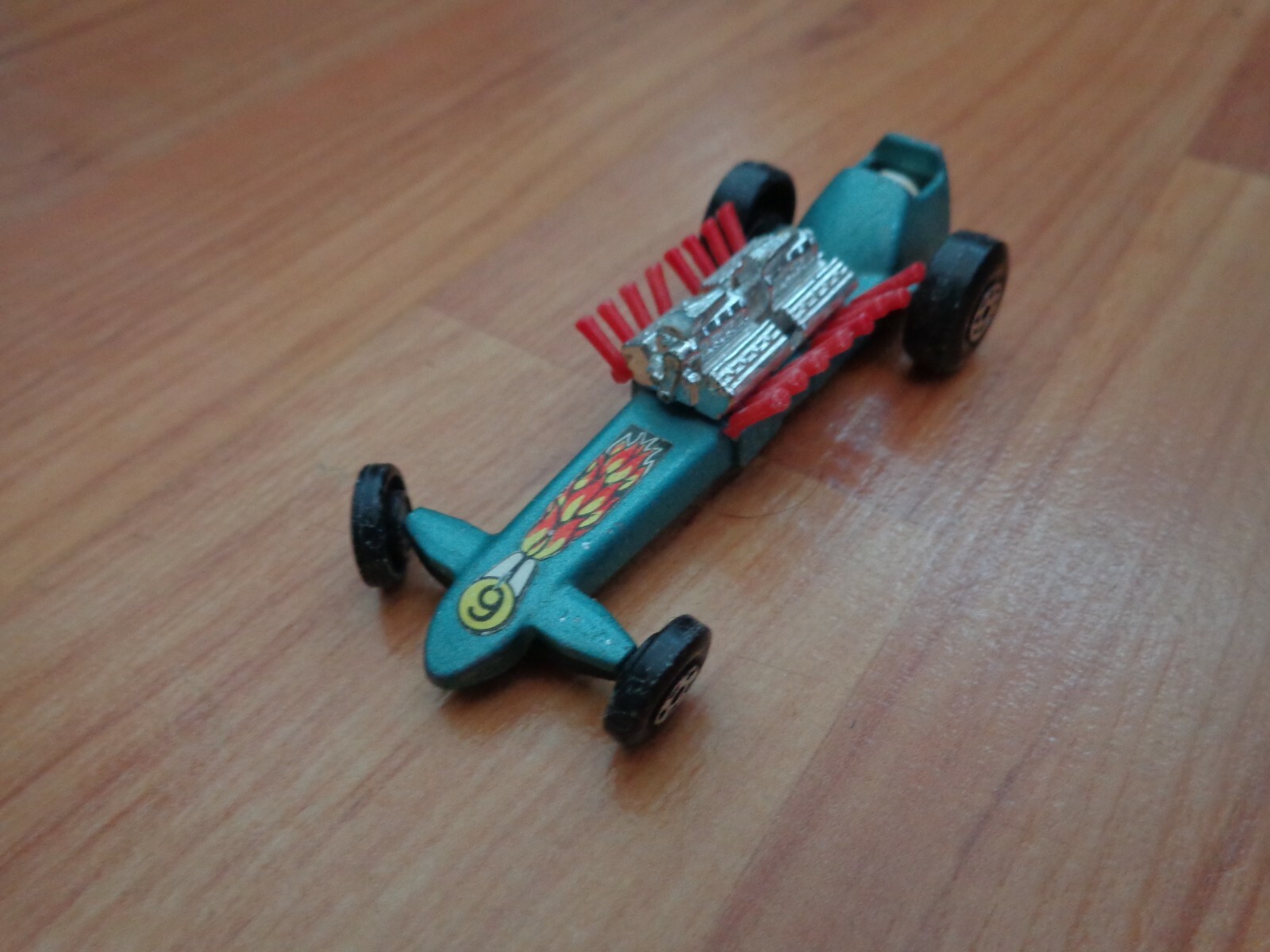 VINTAGE MATCHBOX LESNEY SUPERFAST NO.64 SLINGSHOT DRAGSTER BLUE CAR