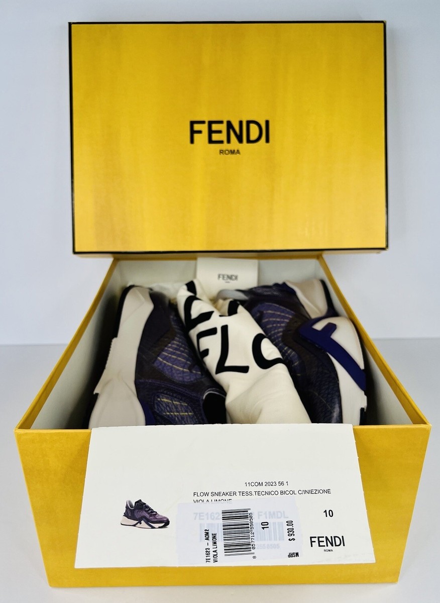 ☆FENDI☆FFロゴ スニーカー 正規品 FENDI Flow FF Nylon Transparent Mix Media Logo Sneakers UK