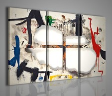 QUADRI MODERNI JOAN MIRO' III QUADRO MODERNO 100x70cm ARREDAMENTO MODERNO