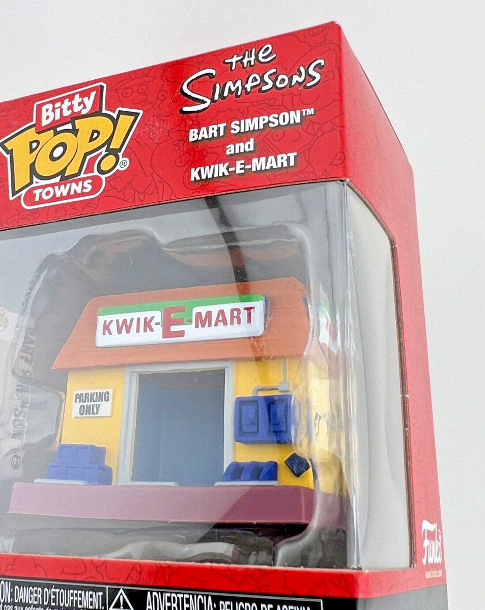 The Simpsons Bart & Kwik-E-Mart Funko Bitty Pop! Towns NEW