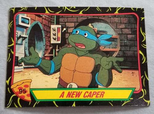 1989 Topps Teenage Mutant Ninja Turtles Trading Card #95 A New Caper