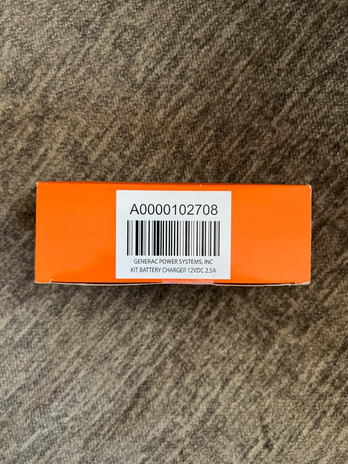 Generac Kit Battery Charger, Number A0000102708, 12V DC 2.5 AMP, OEM