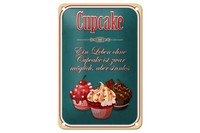 Blechschild Spruch 12X18 Cm Leben Ohne Ist MöGlich Sinnlos Deko Schild