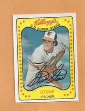 1981 Kellogg's 3-D Super Stars Steve Stone Orioles # 58