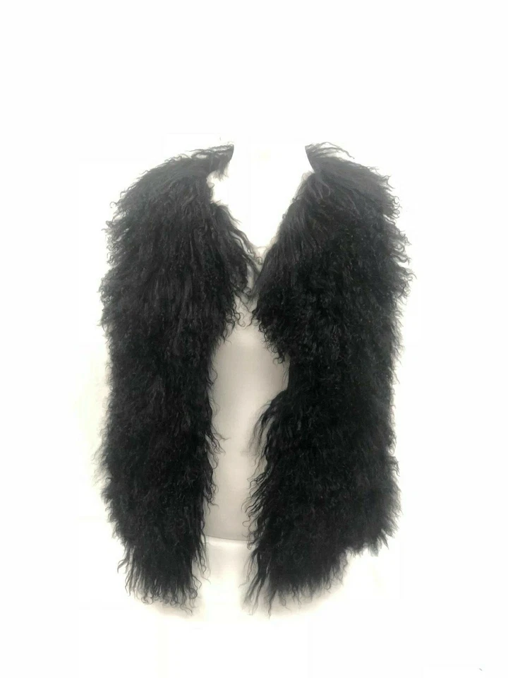 Chaleco de piel de oveja mongola UGG Abbey negro 1018968 para mujer Foto 3 de 4