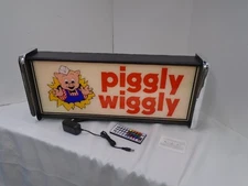 Piggly Wiggly LED Display lighted sign lightbox Wall Hanging Light