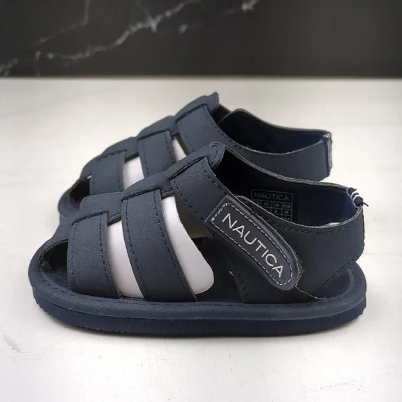 Sandalias de pescador Nautica para niños pequeñas Mikkel azul marino talla 3 Foto 4 de 4