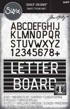 Sizzix Thinlits Vault  Letterboard  35pc/embo...