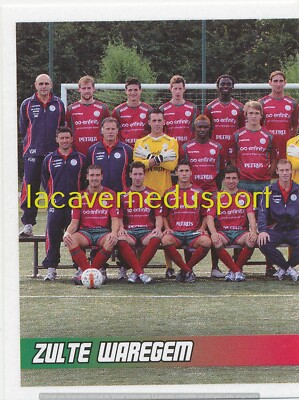 424 TEAM TEAM 1/2 ZULTE WAREGEM STICKER PANINI FUSSBALL BELGIEN 2010 2011