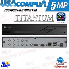 Titanium ED8008H5-BN 8CH Hybrid TVI / AHD / CVI / IP Hybrid DVR