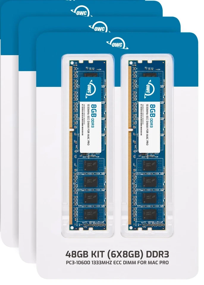 OWC 48GB (6x8GB) ECC Memory RAM Upgrade for 2009-2012 Mac Pro Nehalem & Westmere - Image 2 of 4
