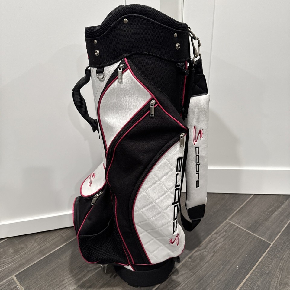 King Cobra Deluxe Tour Staff Golf Bag 7 Way Dividers 8pkt White