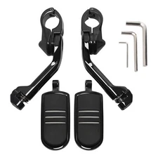 1.25" 1-1/4" 32mm Highway Foot Pegs For Harley Touring Road King Street Glide
