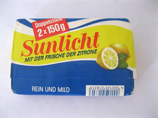2x Sunlicht DDR Seife alt in OVP Doppelst&uuml;ck mit der Frische der Zitrone