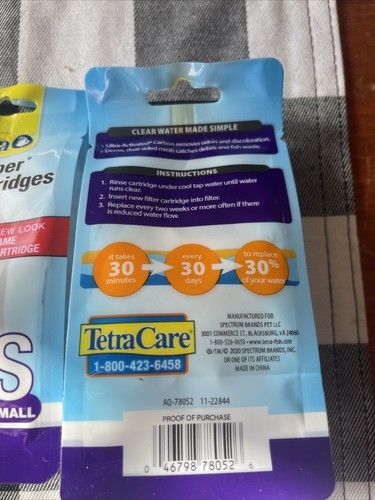 Tetra Whisper XS Filter Cartridges Extra Small AQ For aquarium Filtration 8 Pack - Picture 2 of 3
