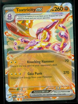 Pokemon TOXTRICITY EX 100/182 Paradox Rift - ULTRA RARE HOLO - - MINT | eBay