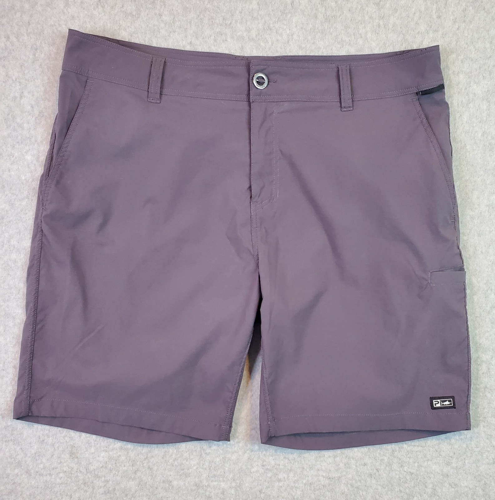 Pelagic Shorts Men's Size 36 Dark Gray Hybrid Fishing Surfing Performance Chinos