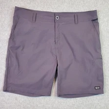 Pelagic Shorts Men's Size 36 Dark Gray Hybrid Fishing Surfing Performance Chinos