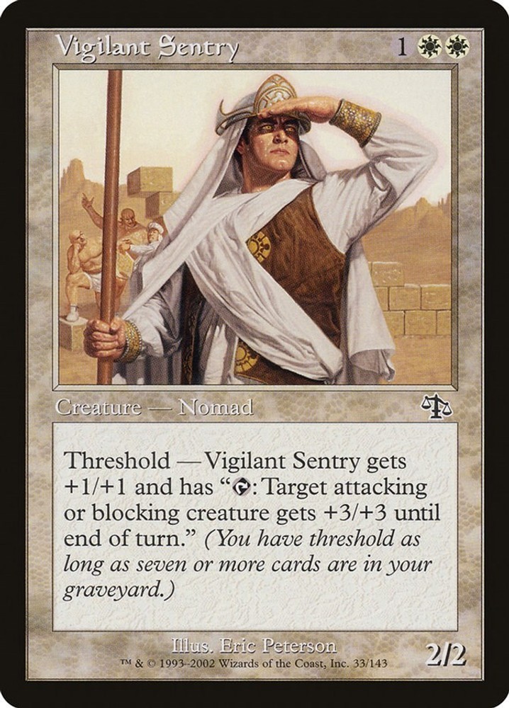 Vigilant Sentry [JUD - 33] Moderately Played
